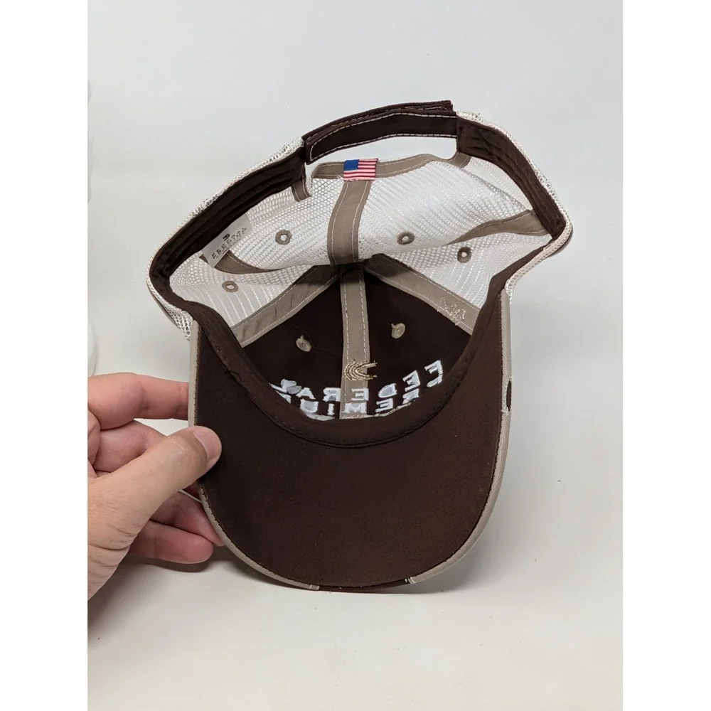 Federal Premium Ammunition Trucker Hat Brown Tan Mesh Back Embroidered Cap OSFM